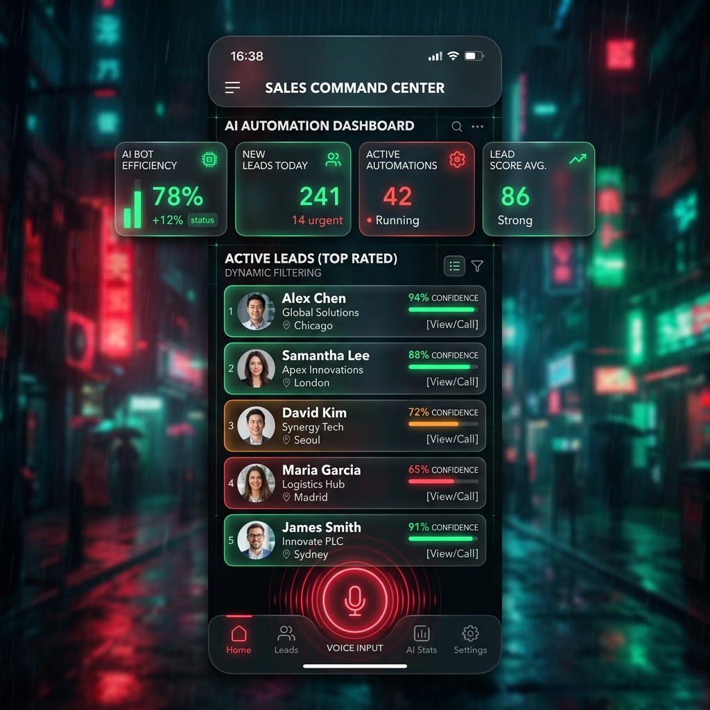 LeadSnapper Mobile PWA Remote Control Console